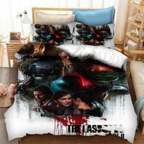 Žaidimas The Last Of Us Part Patalynės Kolekcija Užvalkalas Ant Antklodės Miegamojo Antklodės Užvalkalai Viengulis Twin King Dydžio Antklodės Užvalkalas Namų Tekstilė 23 Vnt. 135X200cm-2pcs