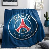 Paris Saint-Germain FC, raštuotas flanelinis pledas, aukštos kokybės, patogus visais metų laikais, namų dekoras, šiluma ir komfortas, puikiai tinka dovanoms. 80cm x 120cm