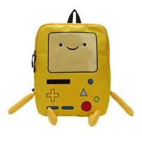 Animacinis robotas kelioninis nešiojamojo kompiuterio miela kuprinė mėlyna PU kuprinė atspari vandeniui kolegijos kompiuterio krepšys dovana vyrams ir moterims tinka 15,6 colio nešiojamajam kompiuteriui One Size juoda