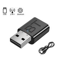 USB Bluetooth 5.0 Audio Transmitter Receiver 3.5mm AUX Jack RCA USB Dongle Stereo Wireless Adapter for TV Car Speaker Headphones juoda