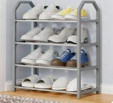 Multifunctional X-Shaped Metal Shoe Rack for Dormitory or Home – Multi-layer Storage by the Door.