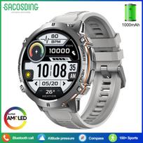 Naujas Karinis T-REX3 GPS Sekimo Išmanusis Laikrodis Vyrams 1000mAh Didelė Baterija 10ATM Vandeniui Atsparus HD Bluetooth Skambutis Lauko Sporto Išmanusis Laikrodis