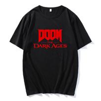Game DOOMM The Dark Ages Print T-shirt Short Sleeve Cotton Tshirts Unisex Clothing Fashion Tees XS