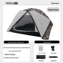 All-Season Insulated Camping Tent with Frost Protection and Durable Outer Layer 2-3 people