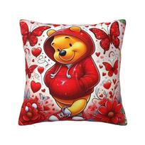Individualūs Disney Pūkučio Pūkučio Anime Pagalvės Užvalkalai Asilas Tigras Animacinis Kawaii Aksominis Mielas Pagalvės Užvalkalas Namų Dekoras 12x12Inch