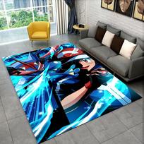 2025 Naujas Mielas Pikachu Pokemon Animacinis Kilimas Kilimas Svetainei Miegamojo Dekoras, Neslystantis Grindų Kilimėlis Sofa Durų Kilimėlis Dovana Vaikui 40x60cm
