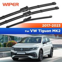 Valytuvų priekiniai ir galiniai valytuvų šluotelės komplektas VW Tiguan MK2 2017 2018 m. Priekinio stiklo langui 26 +21 +14 Left hand drive