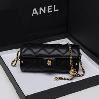 Caviar Diamond Check Women's Bag Gold Ball Chain Cylinder Bag Shoulder Underarm Bag Crossbody Bag