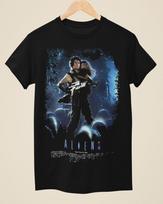 Svetimieji - Filmo plakato įkvėpti Unisex juodi marškinėliai Unisex marškinėliai XXXXL blue