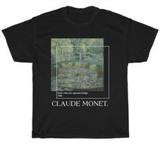Claude Monet marškinėliai Estetiškas menas Vandens lelijos Impresionizmas Medvilniniai Unisex marškinėliai Unisex T-shirt XXXXL