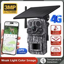 4G Camouflage saulės kamera su GPS, naktinio matymo, lauko ir gyvūnų aptikimu Standard European Version