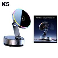 K5 Vacuum Magnetic Car Phone Holder Wireless 15W Rechargeable Live Cooling 720° Rotate Foldable Phone Bracket China Mainland dangus