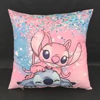 Mielas Disney Lilo&Stitch Pagalvės užvalkalas Animacinis Anime Figūrėlė Angelas Sofos Pagalvėlė Namų Miegamojo Dekoras Kawaii Gimtadienio DovanosA, 30x30cm