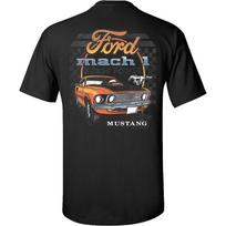Trenz Marškinėlių Kompanija Ford Mach Arklių Galia Mustang Classic Trumpomis Rankovėmis Marškinėliai S juoda