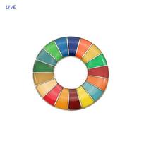 LIVE Sdg Smeigtukas - Europos tvaraus vystymosi tikslų Smeigtukas Sagtukas Moterims Vyrams #5092