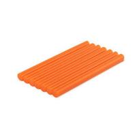 Karštų klijų lazdelės Bradas, 7x100 mm, orange, 7 vnt.