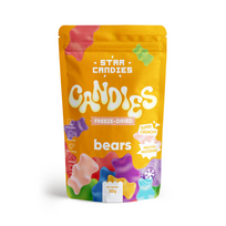 STAR CANDIES džiovinti šaltyje guminukai "Meškiukai" 20 g