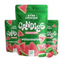 STAR CANDIES džiovinti šaltyje guminukai "Arbūziukai" 3x50g