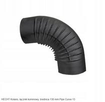 Dūmtraukio alkūnė HECHT PIPE CURVE 13, 90° lenkimas, Ø130mm, plienas