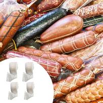 Meat Netting Food Grade 4 Rolls Meat Packaging Net Beef Netting Roll Smoked Meat Poultry Ham Netting 1m2m Meat Butcher Twine Net france