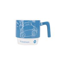 SHUNXIANG Keraminės puodeliai Pokémon Licencijuoti puodeliai Snorlax Sukraunami Kawaii Anime Berniukas Mergaitė Pusryčiai Pieno sulčių puodelis Keraminis kavos puodelis 301-400ml mėlyna