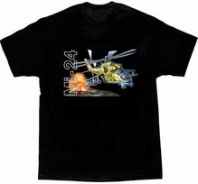 Mi-24 atakos sraigtasparnio marškinėliai. Vasarinis medvilninis trumpomis rankovėmis vyriškas O formos iškirptės T-shirt Naujas S-3XL S