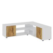 Hanah Home Rosa moderni TV spintelė, riešutmedžio–balta, 120×40×35 cm
