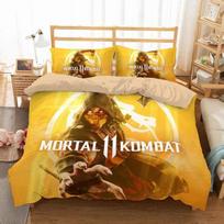 Mortal Kombat 3D Printed Duvet Cover Pillowcase Bedding Set Twin Full Queen King Size For Bedroom Decor EU Single(135*200cm)3pcs
