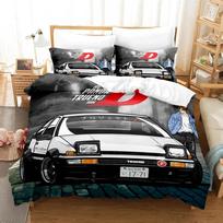 Pradinis Ae86 Berniukų Miegamojo Patalynės Komplektas Viengulis Twin Pilnas Queen King Dydžio Suaugusiųjų Antklodės Užvalkalas 3D Anime Paklodės Komplektas EU Single(135*200cm)3pcs
