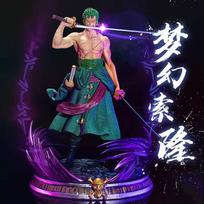 Vienas Gabalas Džambo Fantomas Zoro Du Galvos Skulptūros Pridėtos Anime Figūrėlės Modelio Statulos Kolekcija Darbalaukio Dekoro Ornamentas balta