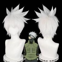 Anime Ketvirtasis Hokage Kakashi Hatake Cosplay Kostiumas Jaunam Ninjai, Apima Peruką. one size balta