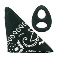 Silikoninis žiedas ir bandana The Code, medžiotojo žalia spalva, stilingas dviejų dalių rinkinys
