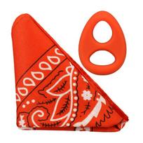 Silikoninis žiedas su bandana The Code, oranžinis