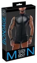 Svenjoyment Bondage Vyriškas kombinezonas ir rankogaliai XL, XL