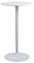 Actona Malta apvalus baro stalas, balta keramika, Ø80 x 105 cm