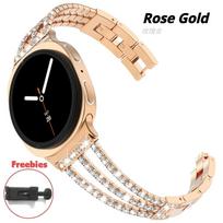 Diamond Strap for Samsung Galaxy Watch 8 Classic 46mm 44mm 40mm Shiny Design Luxury Women Bracelet for Samsung Galaxy Watch Ultra 2025 47mm Correa Galaxy Watch 8 40mm juoda