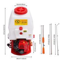Brand New 25.4CC 5.28-Gallon High-Pressure Backpack Sprayer with Adjustable Nozzle,Spray Range 6.56-24.25 ft, for Farm Use balta