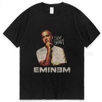 2025 Rapper Eminem T Shirt Men Fashion T-shirts Kids Hip Hop Tops Tees Women Tshirt Rock Camisetas Boy Tees Summer New T Shirt S juoda