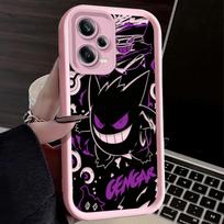 P-Pokemon Dark Gengar telefono dėklas skirtas Xiaomi Redmi Note 13 14 12 11 Pro Plus 5G 14S 12S 11S 10S 10 9 Redmi 14C 13C 12C 12 4G Etui Redmi Note 14 Pro 4G