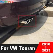 For Volkswagen VW Touran 2016 2017 2018 -  Steel Car Rear Exhaust Muffler Tip Pipe Tailpipes End Pipes Trim