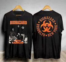 Dvipusiai „Urban Discipline 1992 Biohazard“ grupės marškinėliai, juodi, unisex, S-5XL, 1G0047, unisex marškinėliai L
