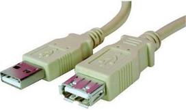 USB cable Logo USB-A - USB-A 1.8 m White (17058)