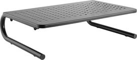 Powerton Base for monitor, keyboard space, black, metal/ material, 20 kg load capacity, Powerton