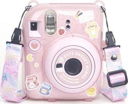Cover LoveInstant Case Case case for FujiFilm Fuji INSTAX Mini 12 + Stickers and Pocket for Photos