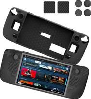 JYS Case case Etui + Button Rubber Covers for Steam Deck / Black / Jys-sd011