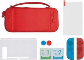 MARIGames Set 6in1 Case Etui Glass For Nintendo Switch / Dss-106 Red Case