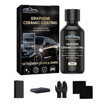 70ml Graphene Ceramic Coating UV Glow Car Paint Care Anti Scratch Hydrophobic Paint Protection Graphene Glass Plated Car Polish