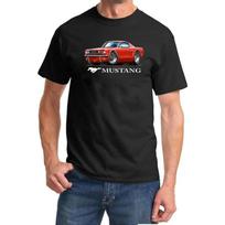 1965 1966 Ford Mustang Fastback Full Color Design Tshirt S įvairiaspalvis