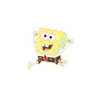 Creative European and American popular SpongeBob SquarePants Patrick Star funny happy cute metal badge, brooch