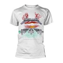 Metallica 'Master Of Puppets' White T shirt - NEW Unisex T-Shirt M